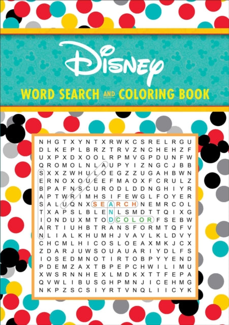 Disney Word Search and Coloring Book