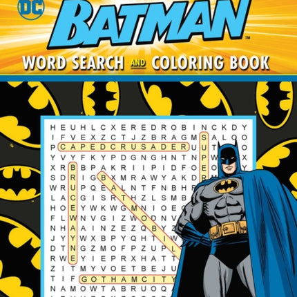 Batman: Word Search & Coloring Book