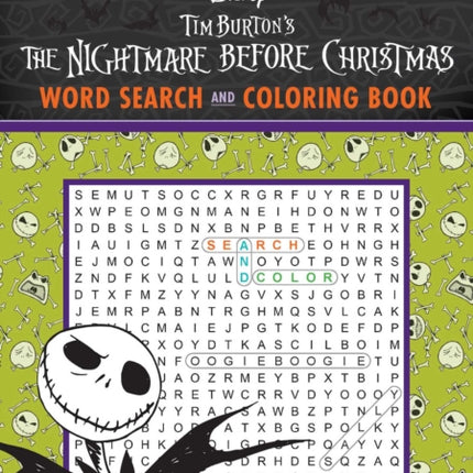 Disney Tim Burton's the Nightmare Before Christmas Word Search and Coloring Book