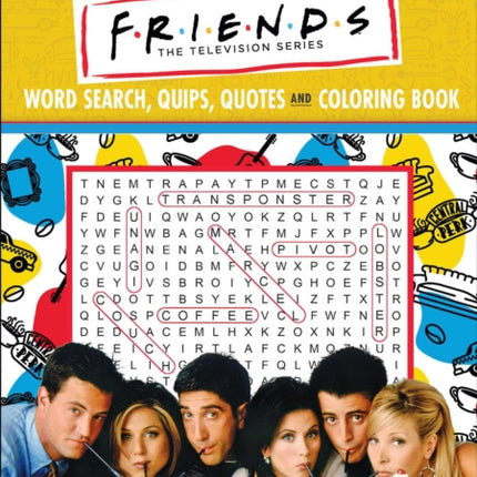 Friends Word Search, Quips, Quotes, and Coloring Book