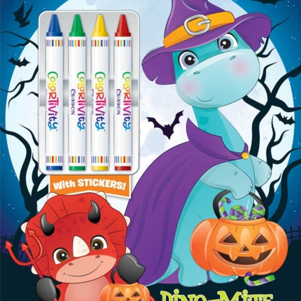 Dino-Mite Halloween: Colortivity with Big Crayons and Stickers