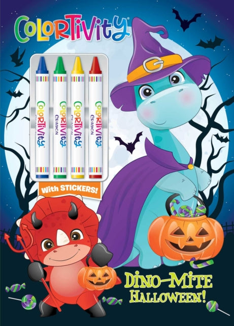 Dino-Mite Halloween: Colortivity with Big Crayons and Stickers