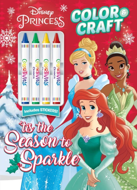 Disney Princess: Tis the Season to Sparkle: Color