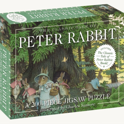 The Classic Tale of Peter Rabbit 200Piece Jigsaw Puzzle and   Book