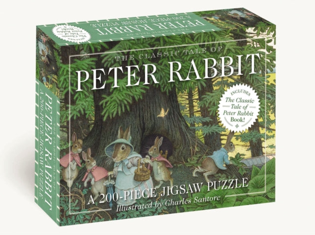 The Classic Tale of Peter Rabbit 200Piece Jigsaw Puzzle and   Book