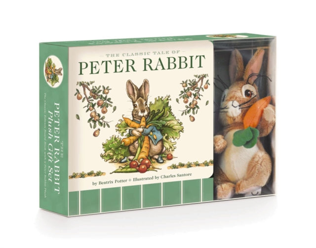 The Peter Rabbit Plush Gift Set (The Revised Edition): Includes the Classic Edition Board Book + Plush Stuffed Animal Toy Rabbit Gift Set