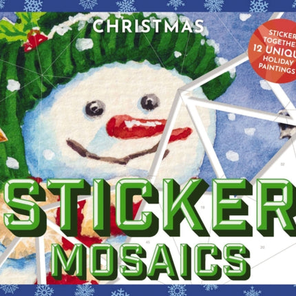 Sticker Mosaics: Christmas: Puzzle Together 12 Unique Holiday Designs