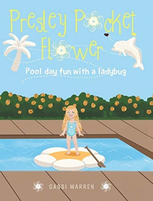 Presley Pocket Flower: Pool day fun with a ladybug