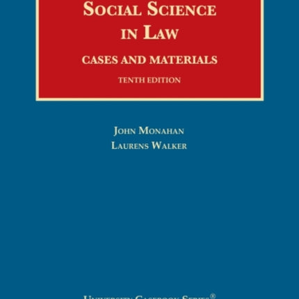 Social Science in Law: Cases and Materials