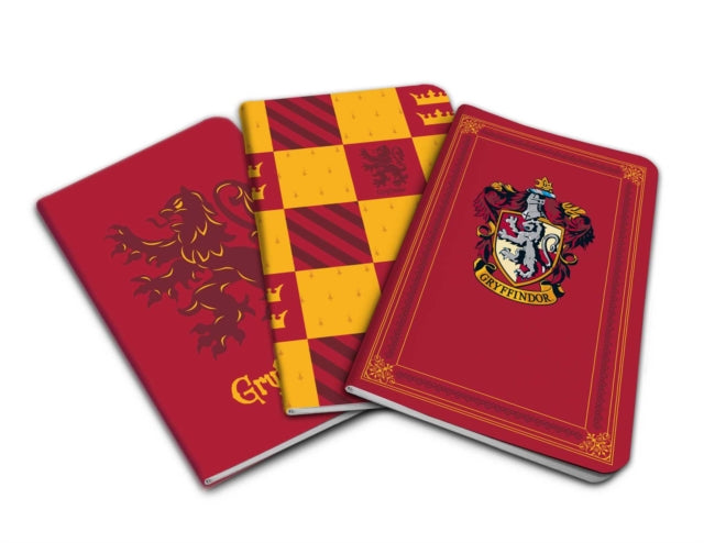 Harry Potter: Gryffindor Pocket Notebook Collection: Set of 3