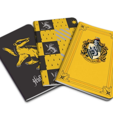 Harry Potter: Hufflepuff Pocket Notebook Collection: Set of 3