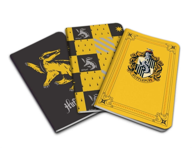 Harry Potter: Hufflepuff Pocket Notebook Collection: Set of 3