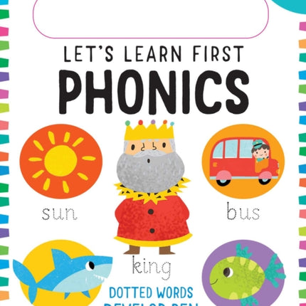 Let's Learn: First Phonics: (Early Reading Skills, Letter Writing Workbook, Pen Control, Write and Wipe)