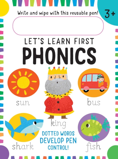 Let's Learn: First Phonics: (Early Reading Skills, Letter Writing Workbook, Pen Control, Write and Wipe)