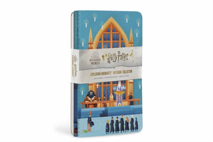 Harry Potter: Exploring Hogwarts Sewn Notebook Collection: Set of 3