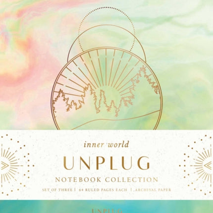 Unplug Sewn Notebook Collection: Set of 3