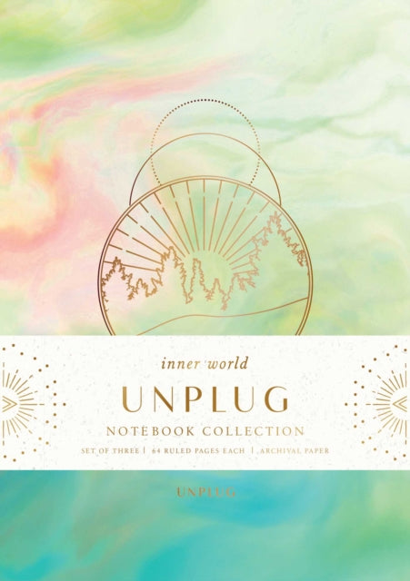 Unplug Sewn Notebook Collection: Set of 3