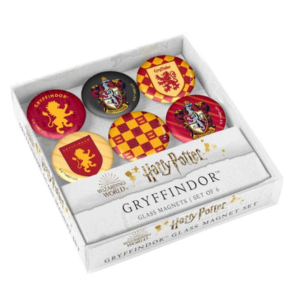 Harry Potter: Gryffindor Glass Magnet Set: Set of
