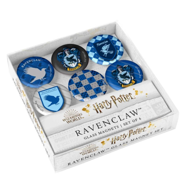 Harry Potter: Ravenclaw Glass Magnet Set: Set of 6