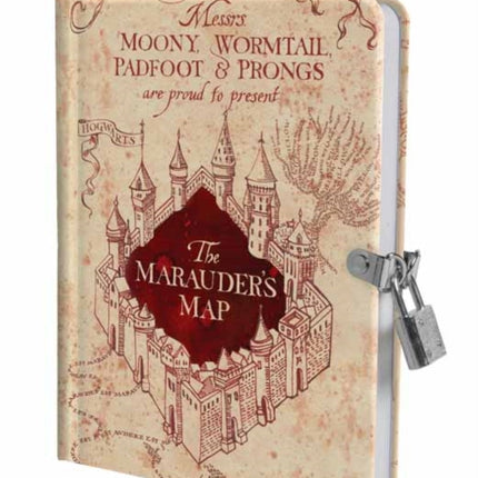Harry Potter: Marauder's Map Lock and Key Diary