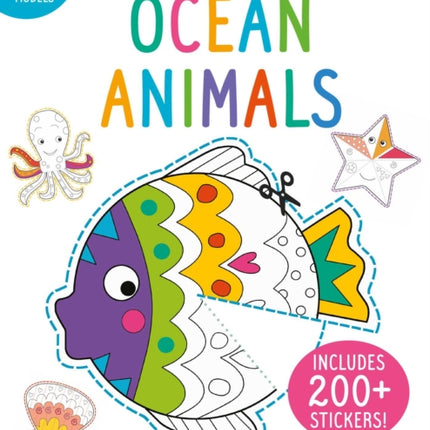 Color, Cut, and Fold: Ocean Animals