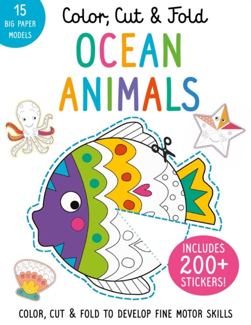 Color, Cut, and Fold: Ocean Animals