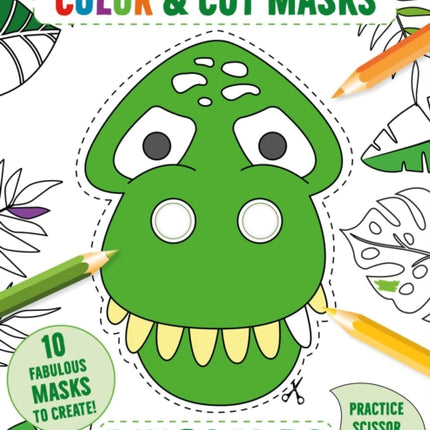 Color & Cut Masks: Dinosaurs