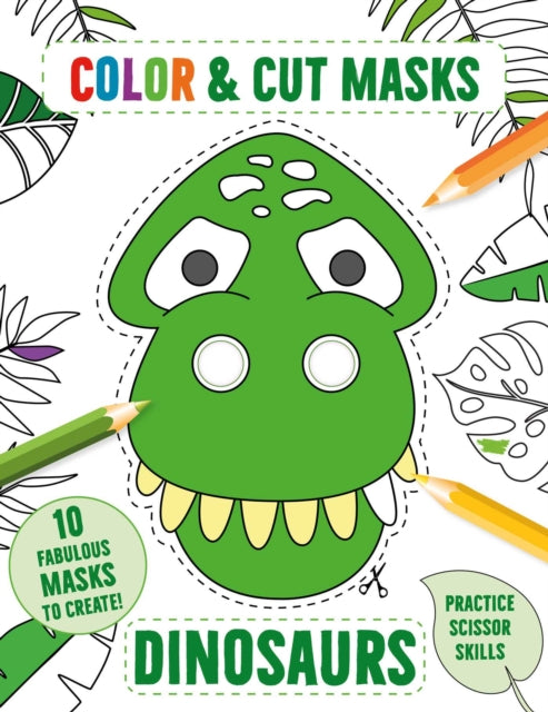 Color & Cut Masks: Dinosaurs