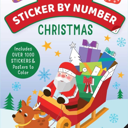 Mindful Sticker By Number: Christmas: (Sticker Books for Kids, Activity Books for Kids, Mindful Books for Kids, Christmas Books for Kids)