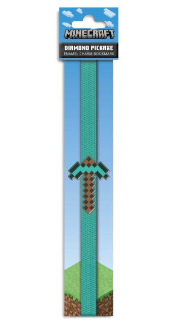 Minecraft: Diamond Pickaxe Enamel Charm Bookmark