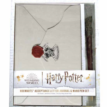 Harry Potter: Hogwarts Acceptance Letter Journal and Wand Pen Set