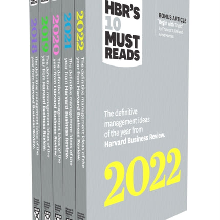 5 Years of Must Reads from Hbr 2022 Edition 5 Books