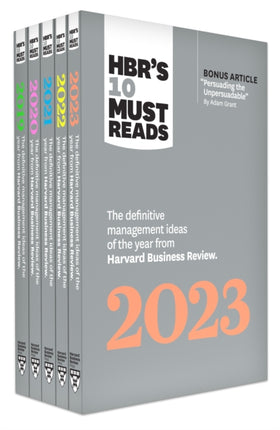 5 Years of Must Reads from Hbr 2023 Edition 5 Books