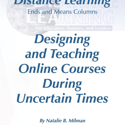 Distance Learning VOL 17 Issue 4, 2020: Designing