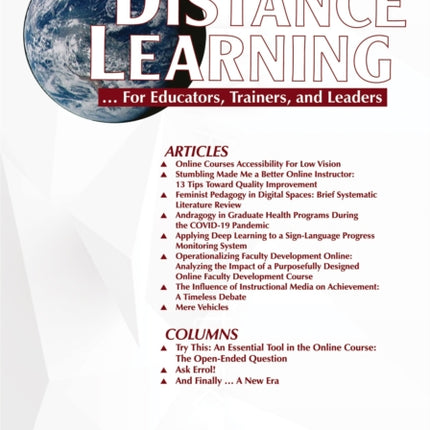 Distance Learning Volume 18 Issue 3 2021