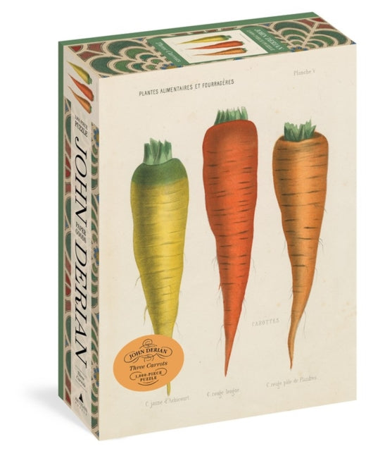 John Derian Paper Goods Three Carrots 1000Piece Puzzle