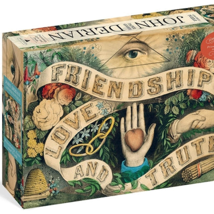 John Derian Paper Goods Friendship Love and Truth 1000Piece Puzzle