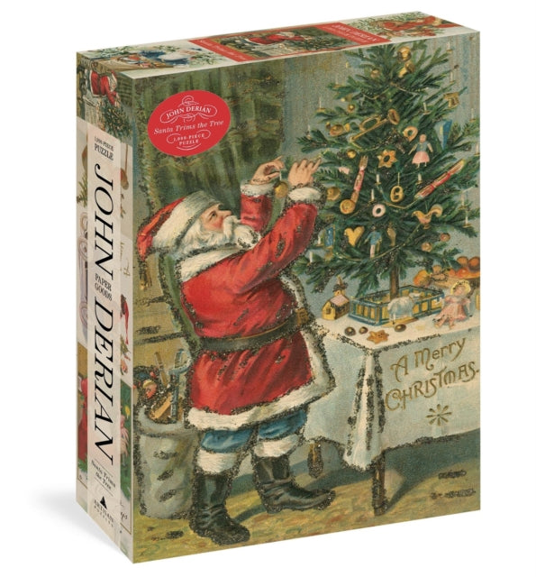 John Derian Paper Goods Santa Trims the Tree 1000Piece Puzzle