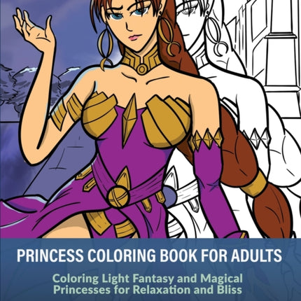 Princess Coloring Book for Adults: Coloring Light