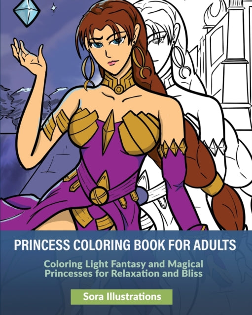 Princess Coloring Book for Adults: Coloring Light