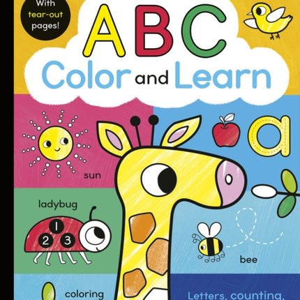 ABC Color and Learn: Letters, counting, shapes, tracing, and more! With tear-out pages!