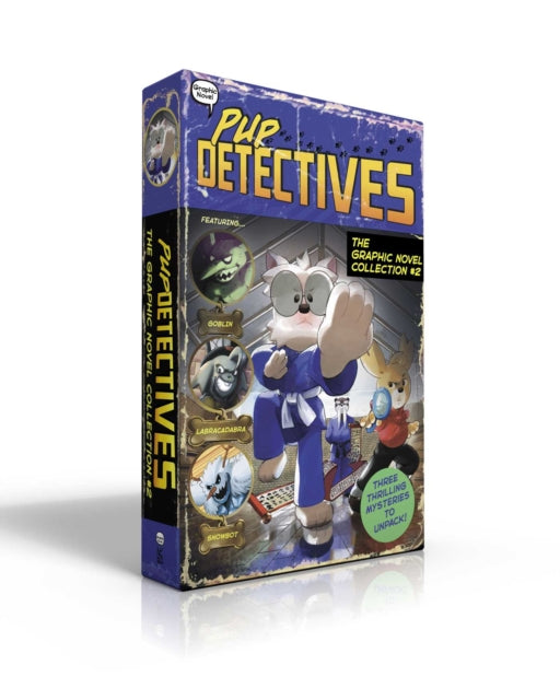 Pup Detectives The Graphic Novel Collection #2 (Boxed Set): Ghosts, Goblins, and Ninjas!; The Missing Magic Wand; Mystery Mountain Getaway