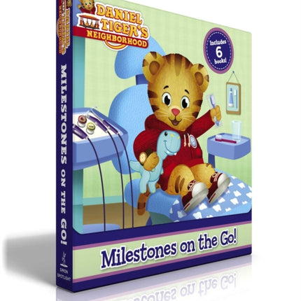 Milestones on the Go! (Boxed Set): Daniel Gets His Hair Cut; Daniel Goes to the Dentist; Daniel's First Day of School; Daniel Learns to Ride a Bike; Naptime in the Neighborhood; Mom Tiger's New Job