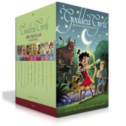 Goddess Girls Spectacular Collection (Boxed Set): Athena the Brain; Persephone the Phony; Aphrodite the Beauty; Artemis the Brave; Athena the Wise; Aphrodite the Diva; Artemis the Loyal; Medusa the Mean; Pandora the Curious; Pheme the Gossi