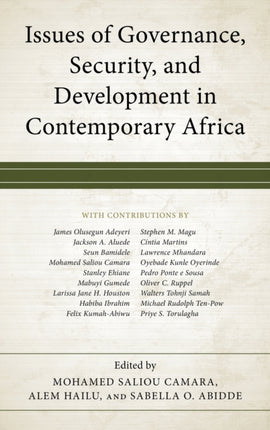 Issues of Governance, Security, and Development