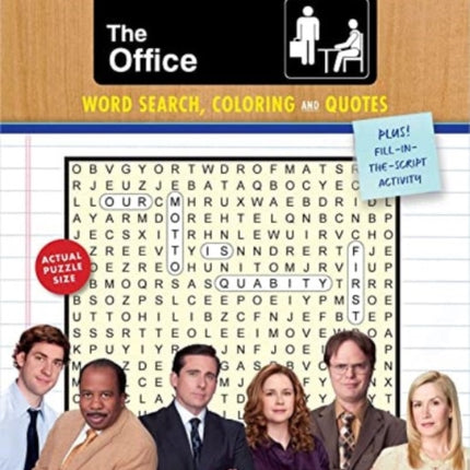 The Office Word Search, Coloring and Quotes: Plus Fill-in-the-Script Activity