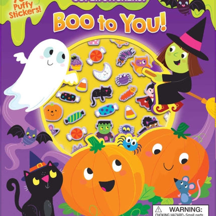 Halloween Super Puffy Stickers! Boo to You!