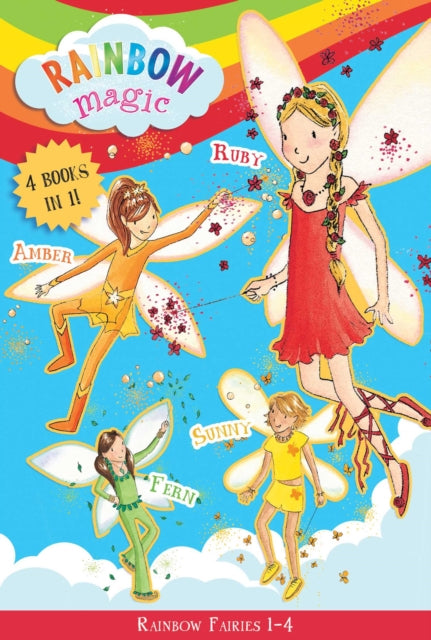 Rainbow Magic Rainbow Fairies: Books #1-4: Ruby the Red Fairy, Amber the Orange Fairy, Sunny the Yellow Fairy, Fern the Green Fairy