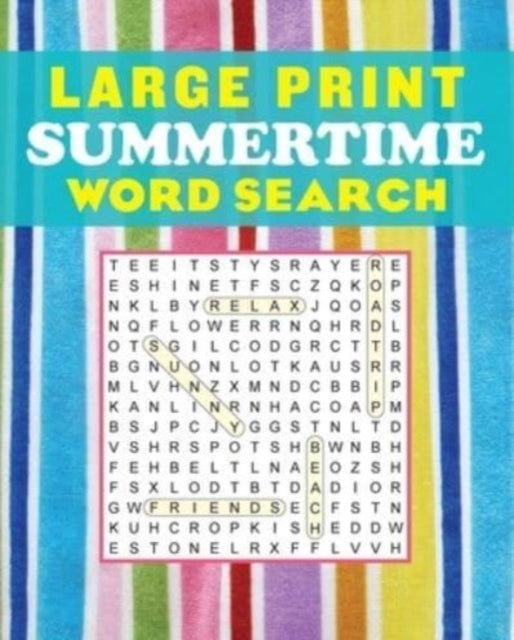 Large Print Summertime Word Search