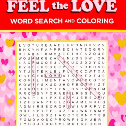 Feel the Love Word Search and Coloring